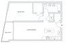 1 Bedroom Floor Plan